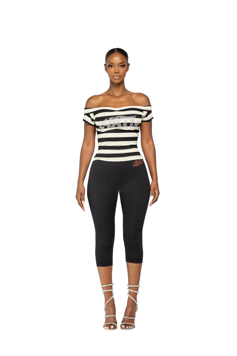 Yati Stoned Capri Set
