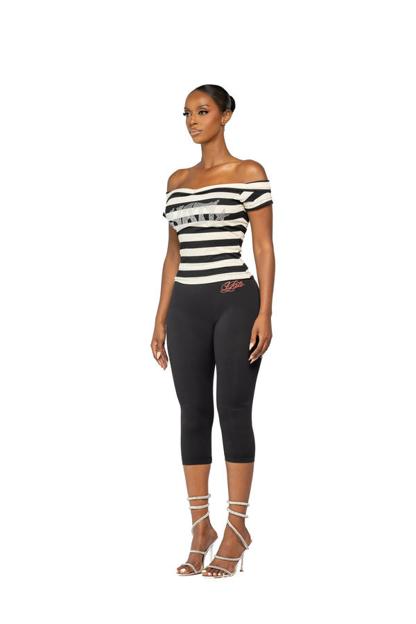 Yati Stoned Capri Set