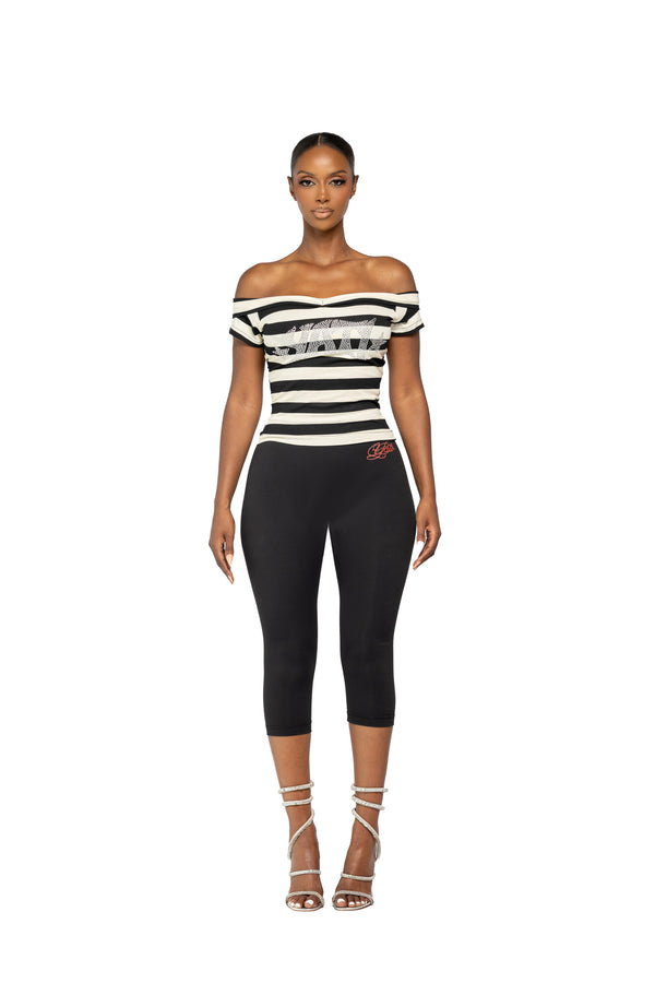 Yati Stoned Capri Set